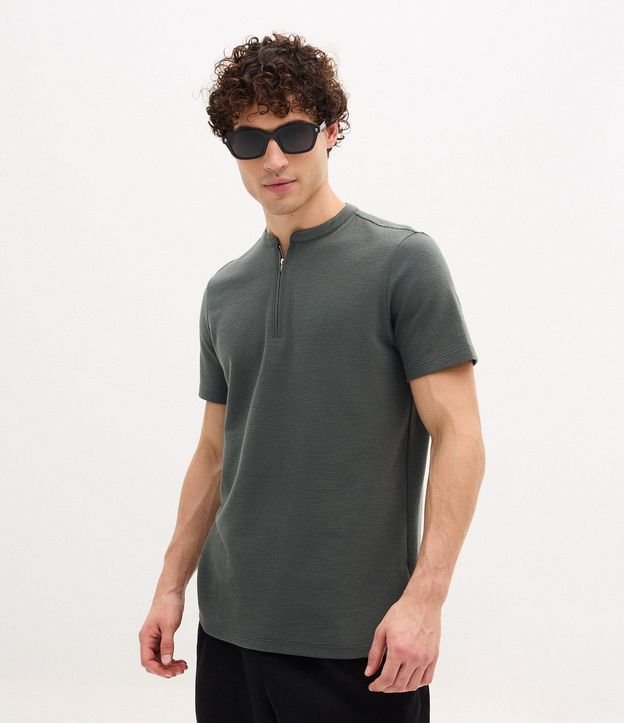 Remera en Algodón Peruano con Cuello Padre 1