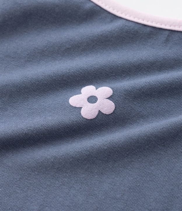 Musculosa Infantil con Estampado flor en el Pecho – Talle 1 a 5/6 años 3