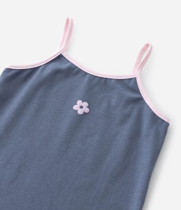Musculosa Infantil con Estampado flor en el Pecho – Talle 1 a 5/6 años 4