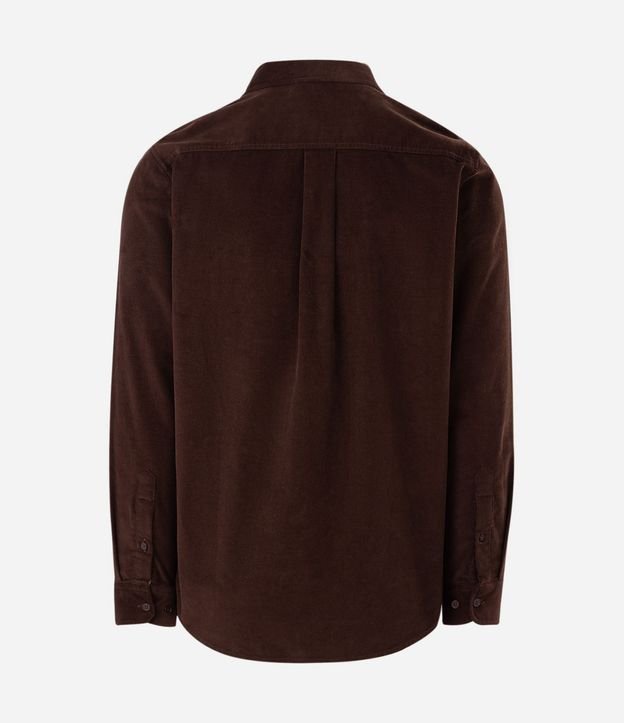 Camisa en Terciopelo con Bolsillos Delanteros 5
