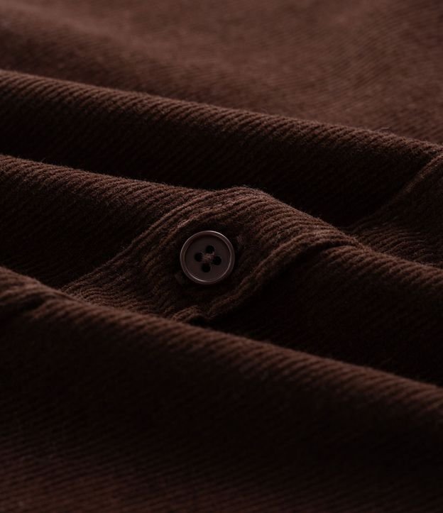 Camisa en Terciopelo con Bolsillos Delanteros 6