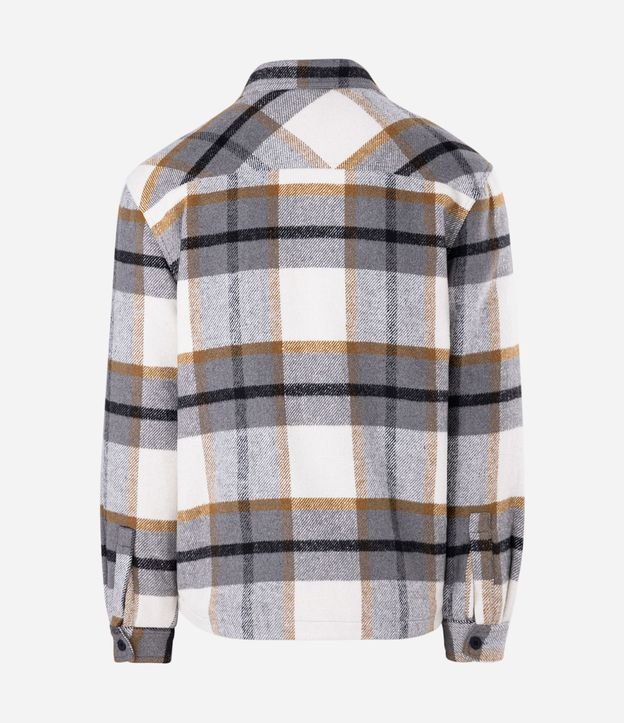 Campera en Franela de Cuadros con Sherpa 5