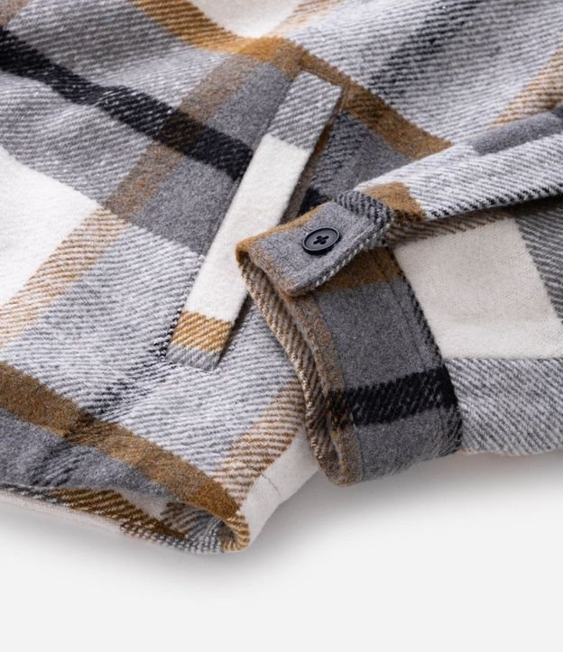 Campera en Franela de Cuadros con Sherpa 7