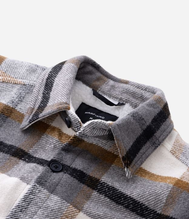 Campera en Franela de Cuadros con Sherpa 8