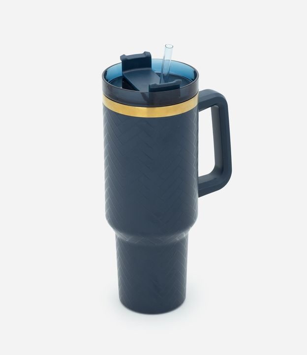 Vaso Térmico con Pajita Reutilizable 1,2L
