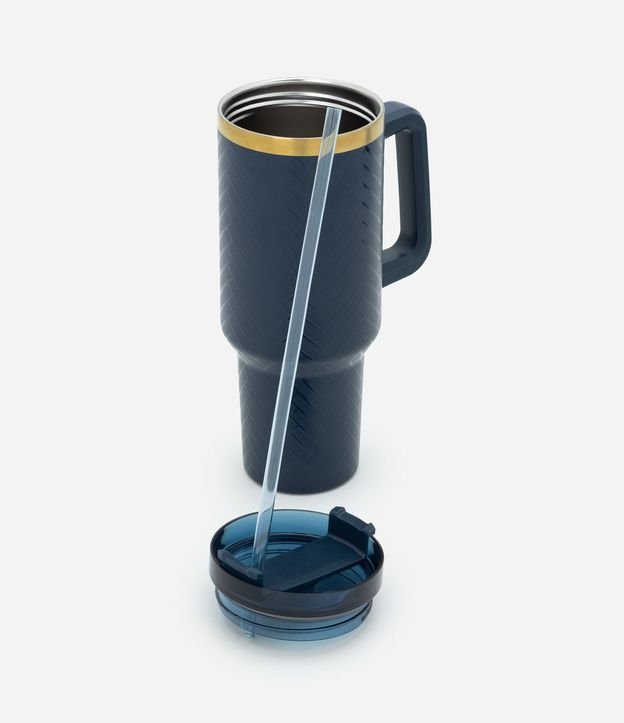 Vaso Térmico con Pajita Reutilizable 1,2L 4