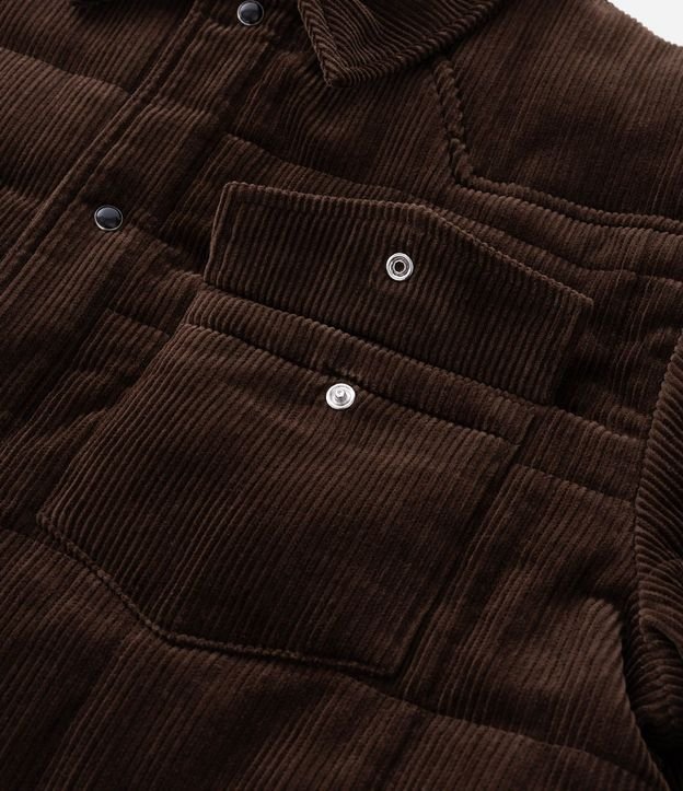 Campera de Terciopelo Cotele con dos Bolsillos de Solapa 7
