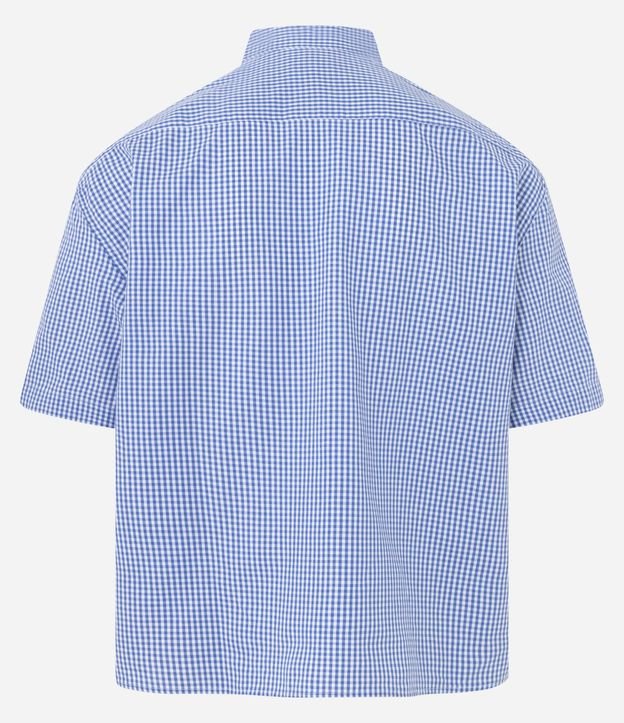 Camisa Regular en Algodón con Estampa de Cuadros 8