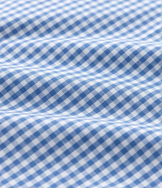 Camisa Regular en Algodón con Estampa de Cuadros 10