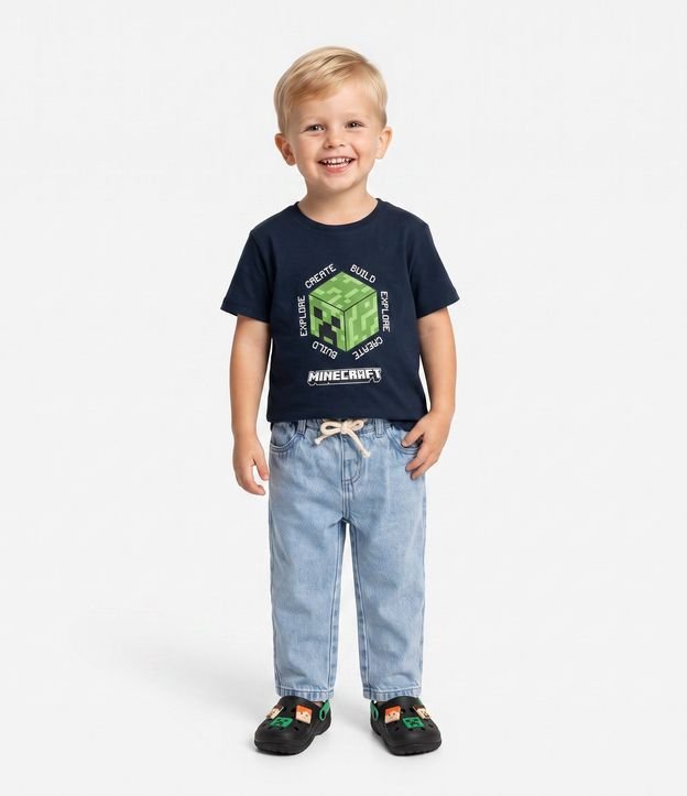 Remera Infantil Minecraft con Estampado Creeper – Talle 5 a 14 años