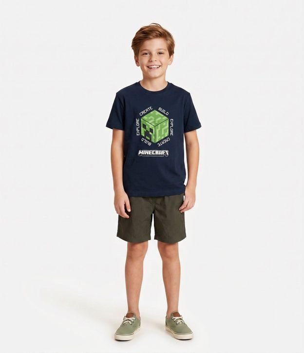 Remera Infantil Minecraft con Estampado Creeper – Talle 5 a 14 años