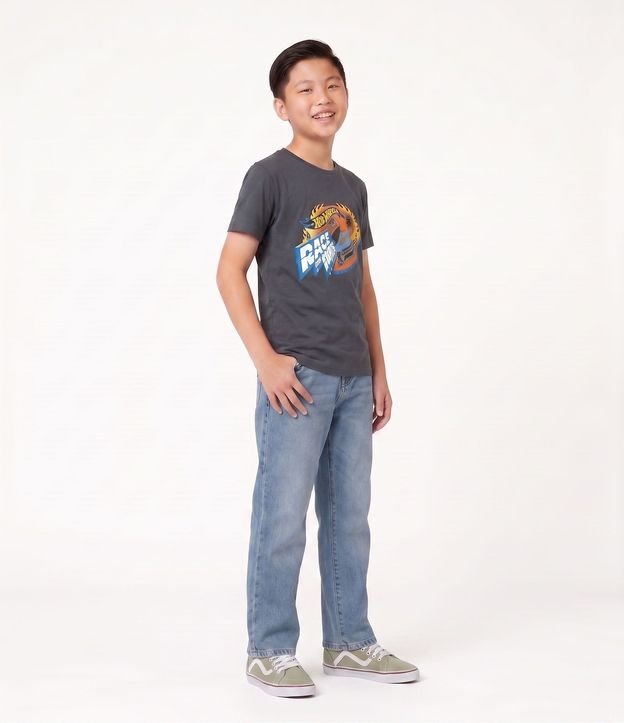 Remera Infantil con Estampado Hot Wheels Pista de Fogo – Talle 4 a 10 años 2