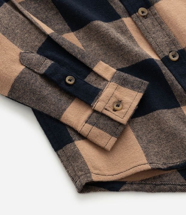 Camisa Infantil de Cuadros Manga Larga en Franela – Talle 1 a 6 años 5