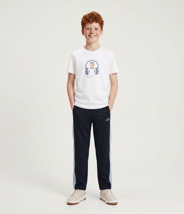Remera Infantil Regular con Audifonos Ready to Play - Talle 5 a 14 años