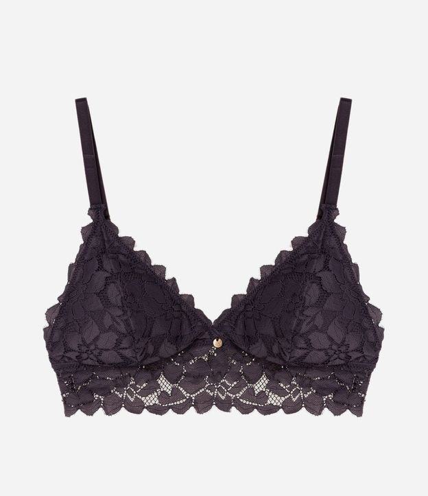 Soutien Top en Encaje con Copa Desmontable y Textura Floral 3
