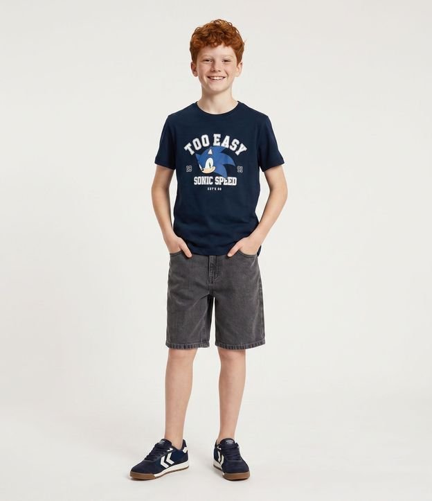 Remera Infantil con Estampado Sonic Speed – Talle 5 a 14 años