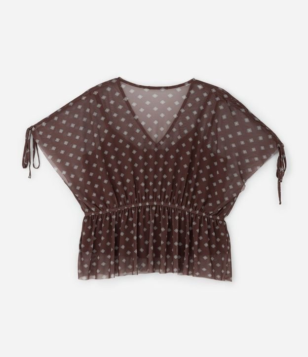 Blusa Bata en Tule con Forro Curve y Plus Size 8