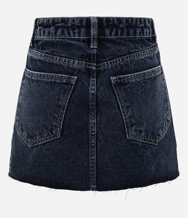 Minifalda Jeans con Ruedo a hilo 2