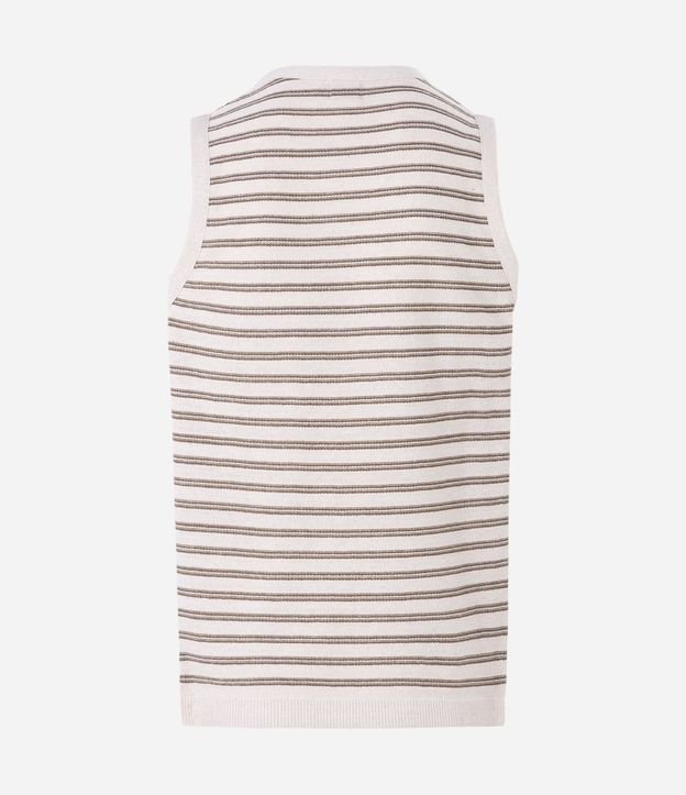 Musculosa en Punto Texturizado con Rayas Horizontales 6