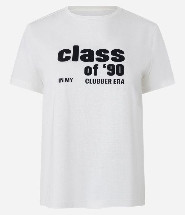 Remera T-shirt en Algodón con Estampa Lettering Class of 90 4