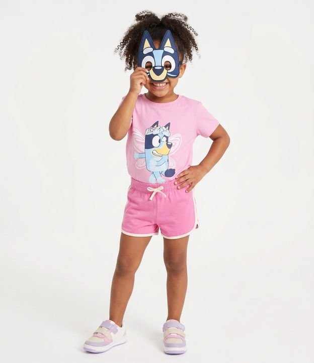 Remera Infantil con Máscara y Estampa de Bluey – Talle 1 a 5/6 años