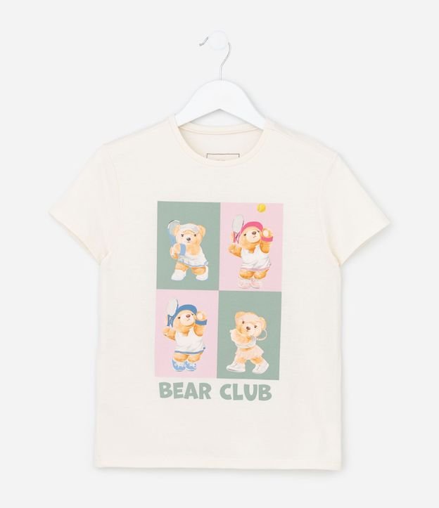 Remera Infantil Slim con Estampado Bear Club - Talle 5 a 14 años 1