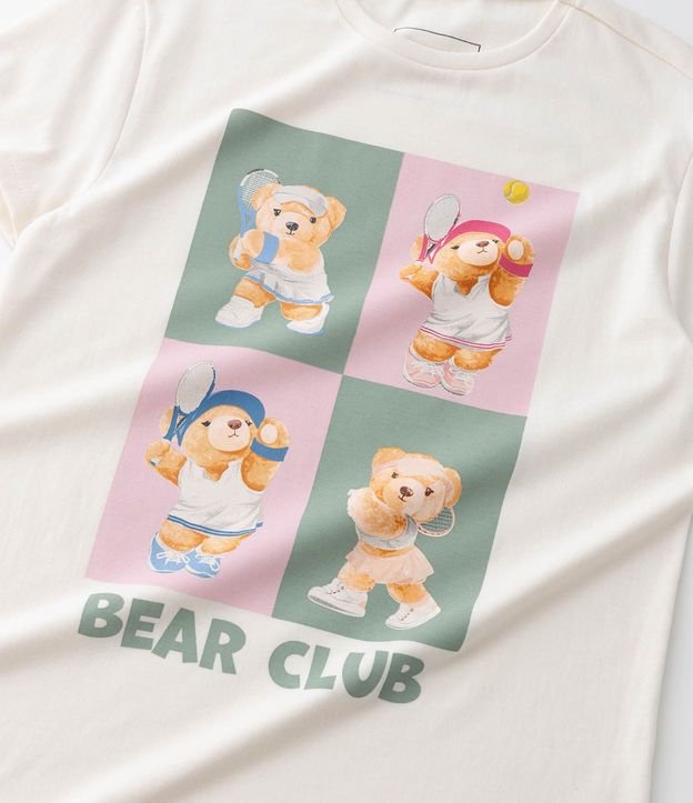 Remera Infantil Slim con Estampado Bear Club - Talle 5 a 14 años 4