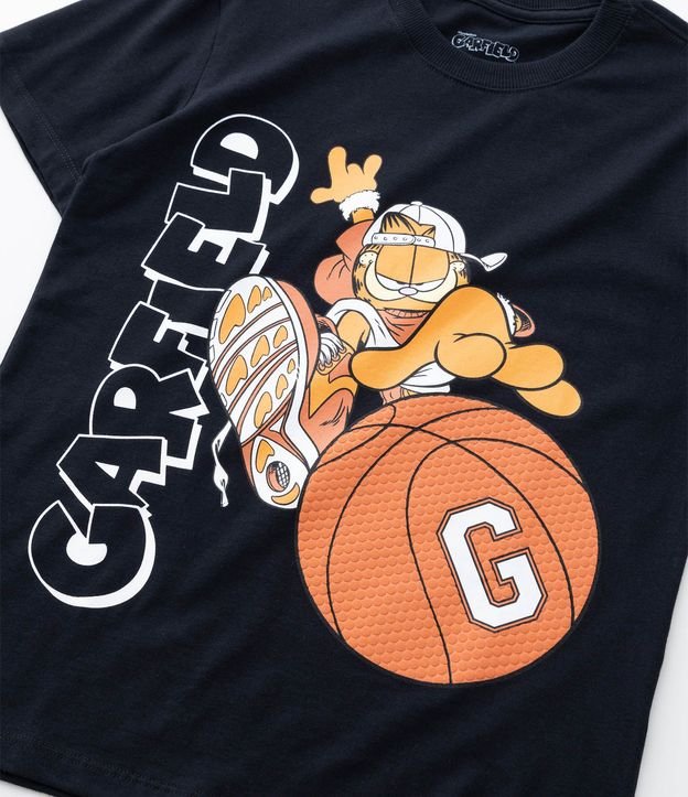 Remera Infantil con Estampado Garfield Baloncesto – Talle 5 a 14 años 5