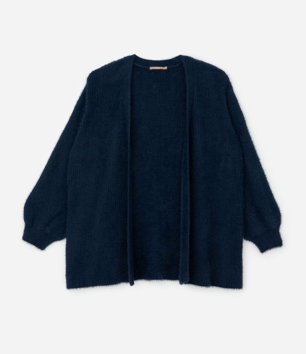 Cardigan Alargado en Punto Rectilíneo Curve & Plus Size 6