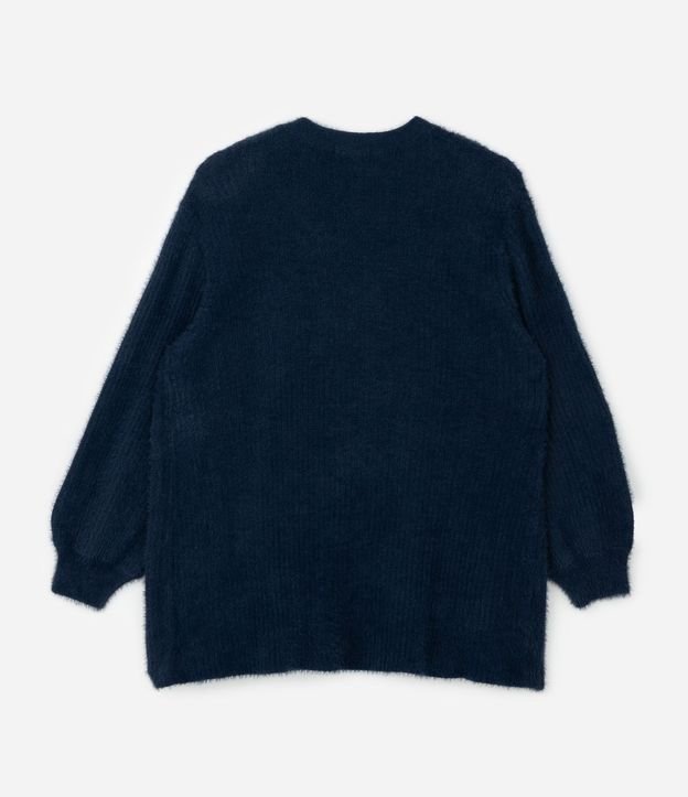 Cardigan Alargado en Punto Rectilíneo Curve & Plus Size 7