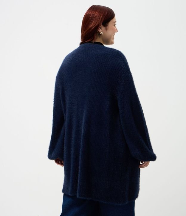 Cardigan Alargado en Punto Rectilíneo Curve & Plus Size 5