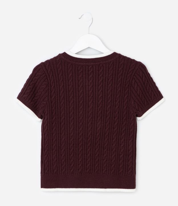 Remera Infantil en Punto con Jacquard de Oso – Talle 5 a 14 años 3