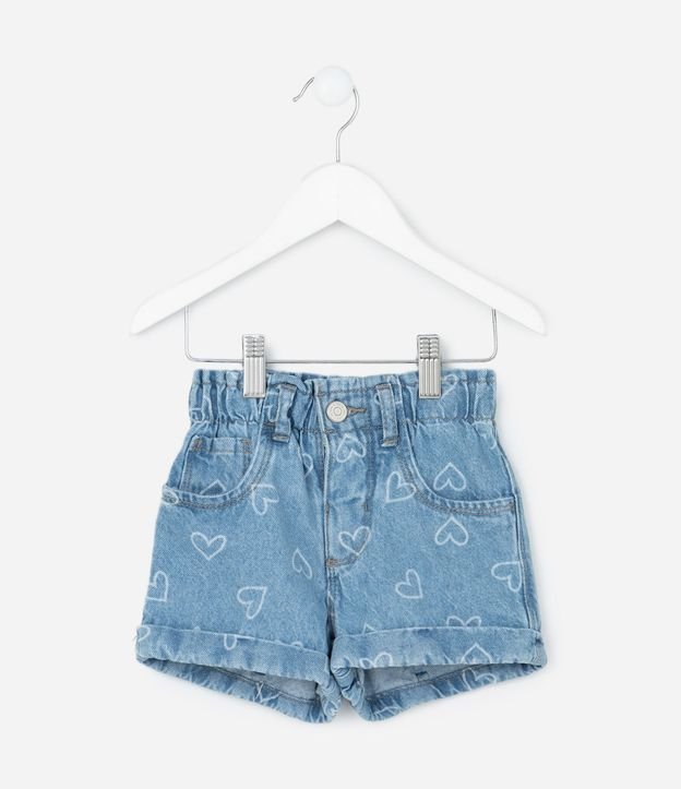Short Infantil en Jeans con Estampa de Moñitas – Talle 1 a 5/6 años 2