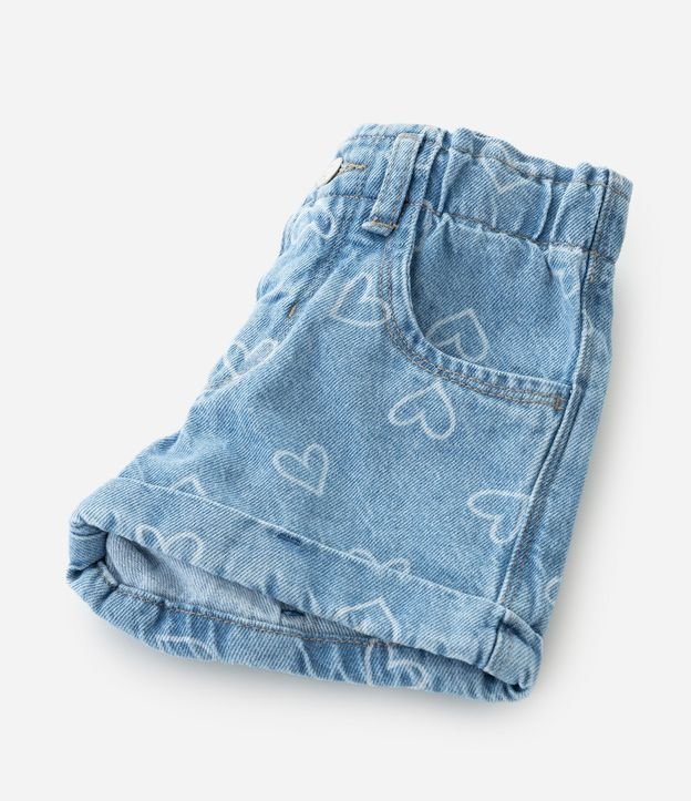 Short Infantil en Jeans con Estampa de Moñitas – Talle 1 a 5/6 años 5