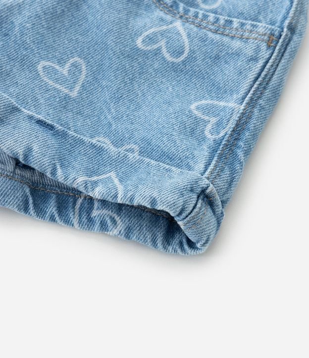 Short Infantil en Jeans con Estampa de Moñitas – Talle 1 a 5/6 años 6