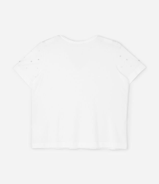 Blusa Regular en Algodón con Aplicación de Strass Curve & Plus Size 5