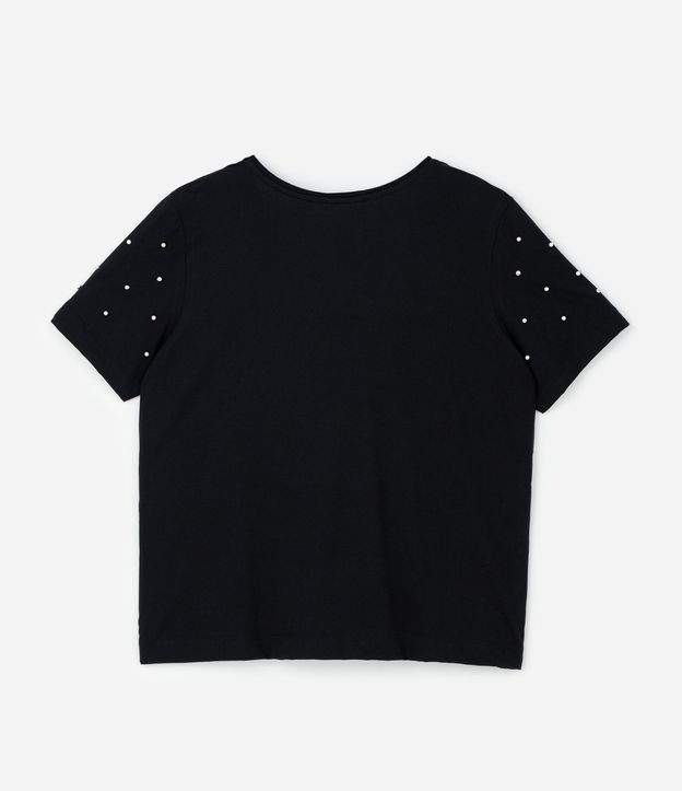Blusa Regular en Algodón con Aplicación de Strass Curve & Plus Size 5