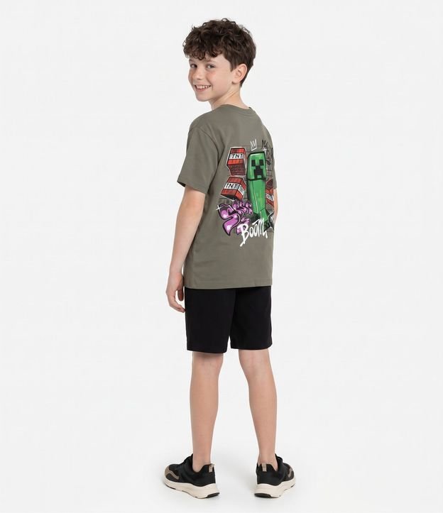 Remera Infantil Relaxed con Estampa Minecraft Frente y Espalda – Talle 5 a 14 años 7