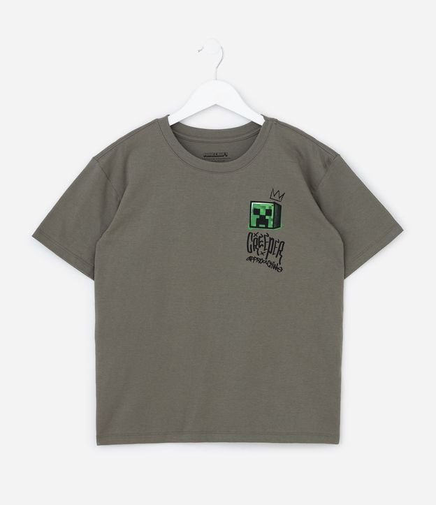 Remera Infantil Relaxed con Estampa Minecraft Frente y Espalda – Talle 5 a 14 años 6