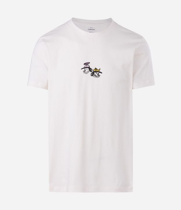 Remera Comfort en Algodón con Estampado Dog Spray 5