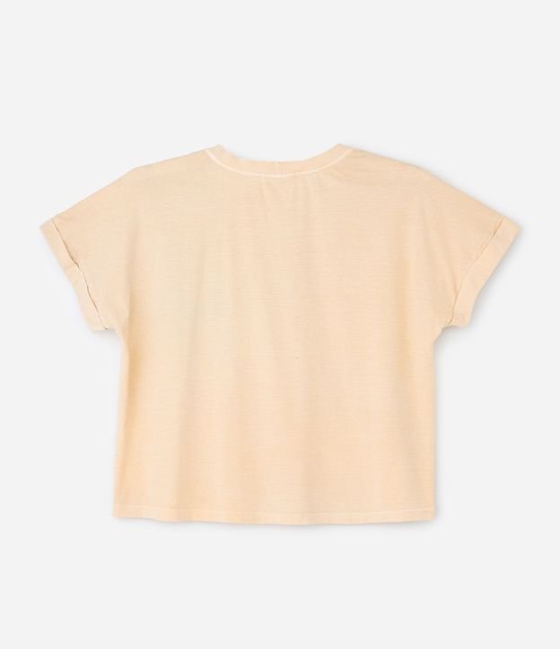 Blusa Boxy con Caju Bordado y Rayas Curve & Plus Size 5