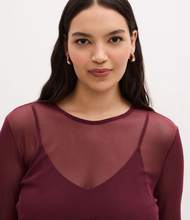 Blusa en Tule con Musculosa Curve y Plus Size 3