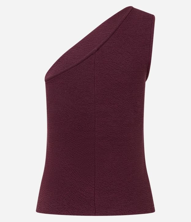 Blusa en Hombro Único con Textura 8