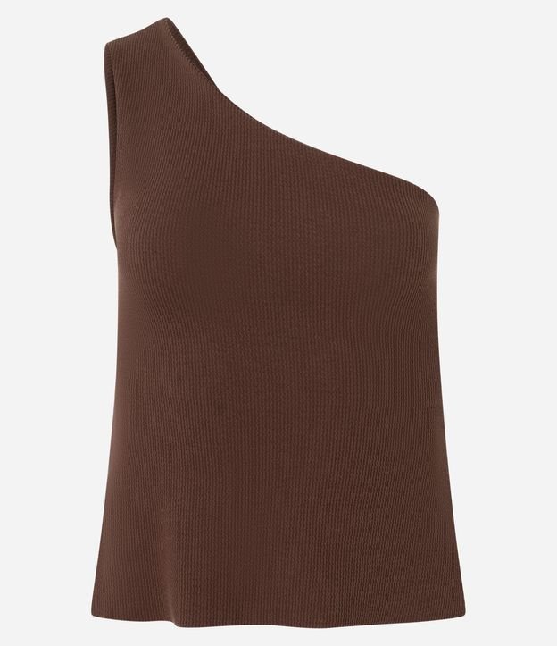 Blusa en Hombro Único con Textura 6