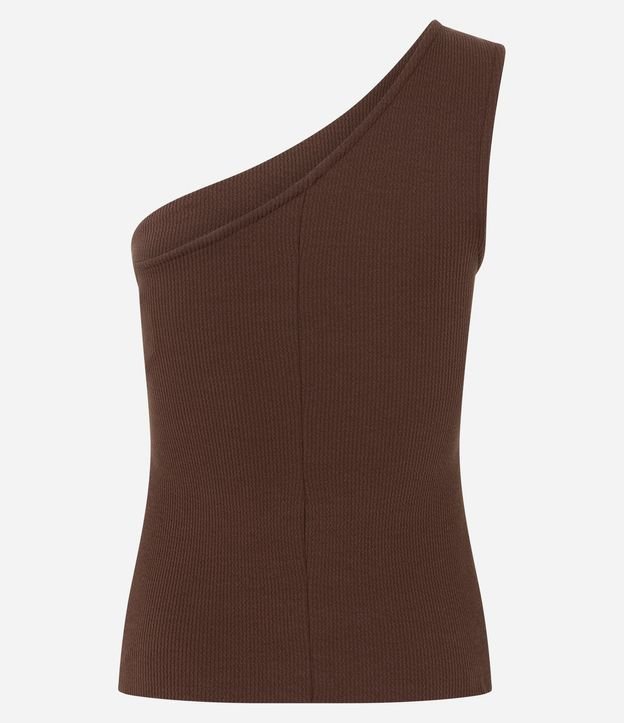 Blusa en Hombro Único con Textura 8