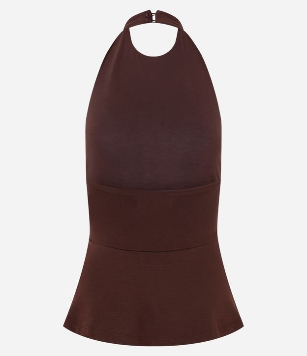 Blusa Frente Única con Peplum 7