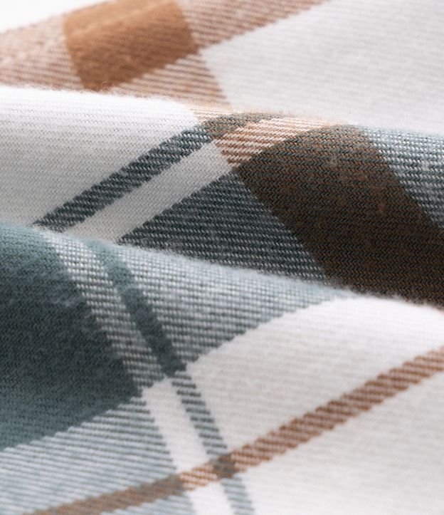 Camisa Infantil en Franela con Estampa de Cuadros – Talle 1 a 6 años 4
