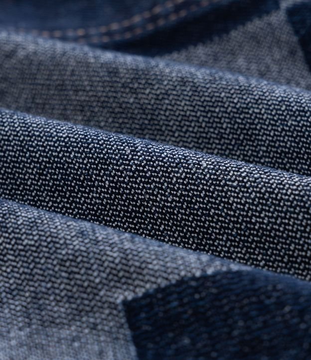 Campera en Jacquard Cuadriculado Patchwork con Bolsillos Delanteros 8