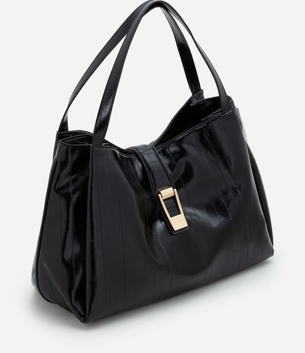 Bolsillo Shopper Grande en PU Texturizado 2