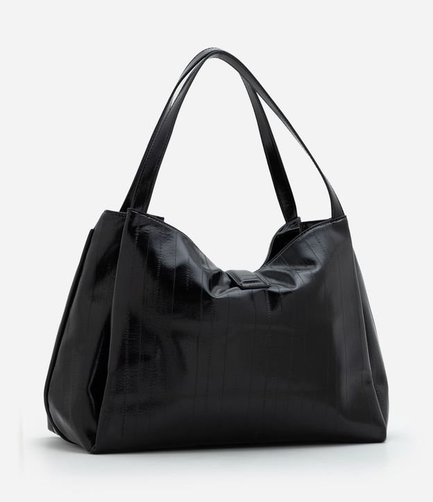 Bolsillo Shopper Grande en PU Texturizado 4